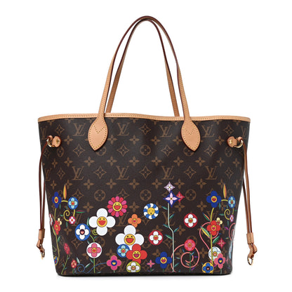 Louis Vuitton LV X TM Monogram Flowers Neverfull MM 1 of 10