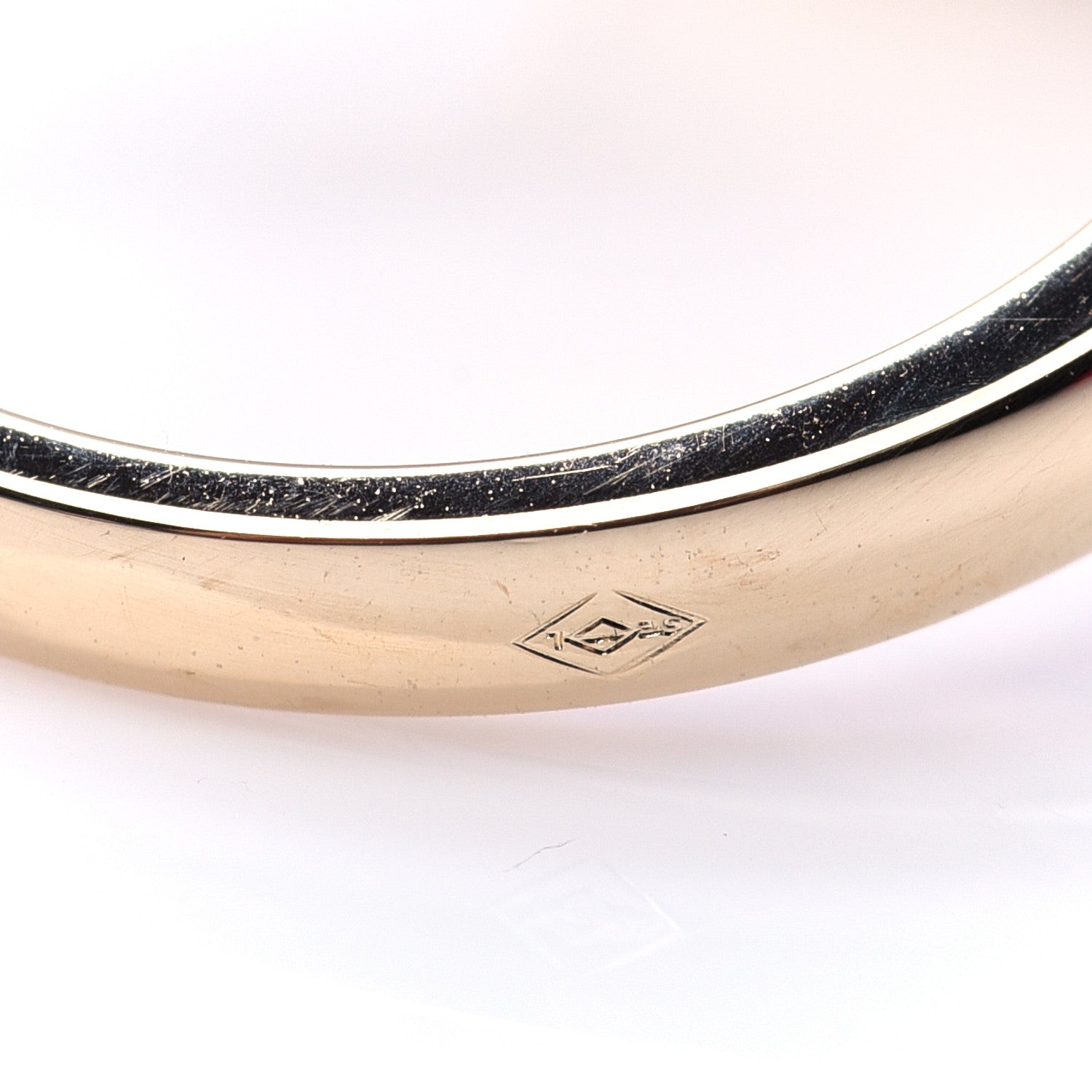 Van Cleef & Arpels 18K Yellow Gold Diamond Mother of Pearl Vintage Alhambra Ring 51 5.75 12 of 18