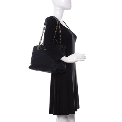 Chanel Iridescent Caviar Chic Quilt Tote Black 2 of 11