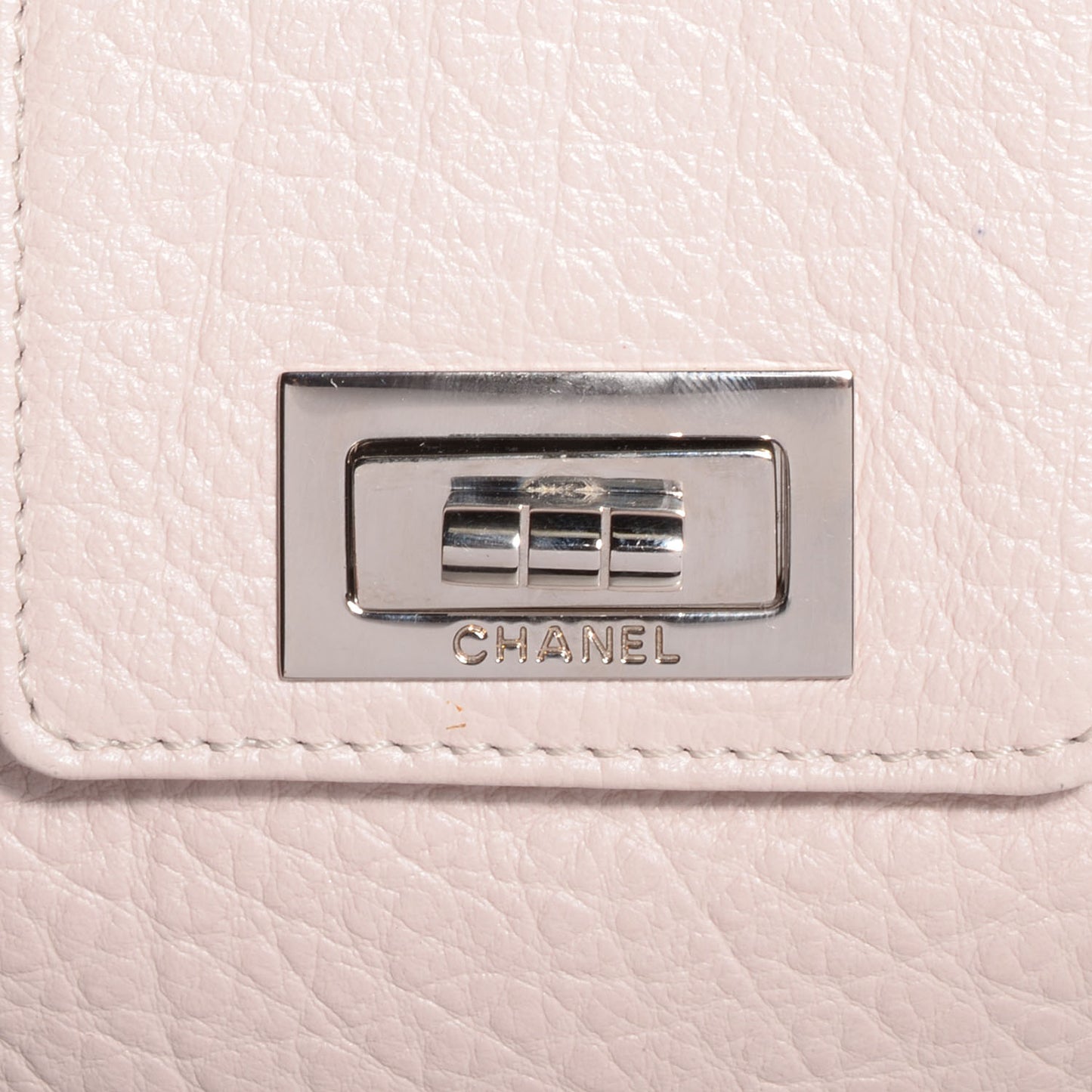 Calfskin Mademoiselle Shoulder Bag Light Pink