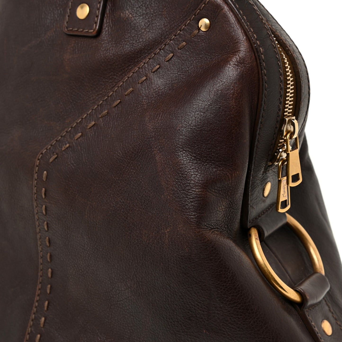 Calfskin Oversized Muse Dark Brown