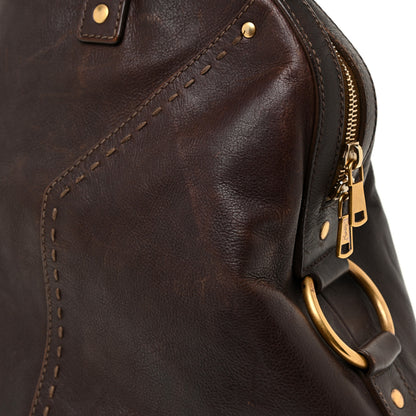 Saint Laurent Calfskin Oversized Muse Dark Brown 18 of 29