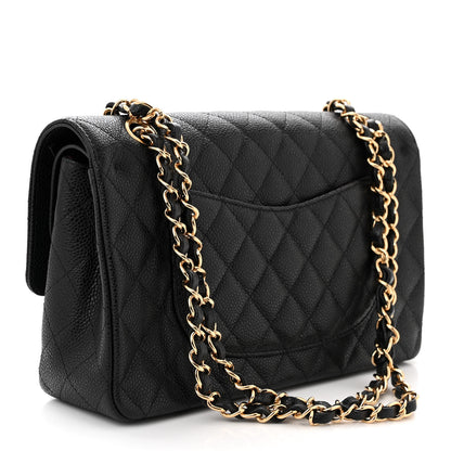 Chanel Caviar Quilted Medium Double Flap Black 3 of 11