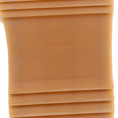 Gucci Monogram Maxi GG Angelina Platform 55mm Slide Sandals 36.5 Beige 7 of 9