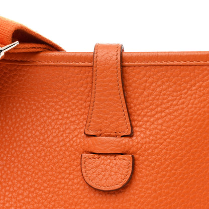 Hermes Taurillon Clemence Evelyne III PM Orange 8 of 13