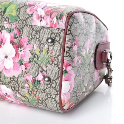 Gucci GG Supreme Monogram Blooms Small Boston Beige Multicolor Dry Rose 10 of 10