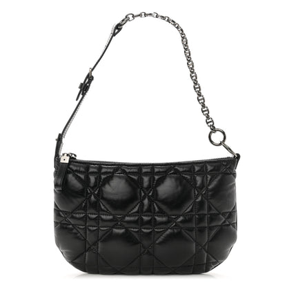 Christian Dior Calfskin Macrocannage Mini Dior Caro Tulip Bag Black 1 of 11