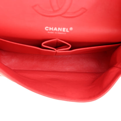 Chanel Patent Quilted Medium Double Flap Coral 5 of 21