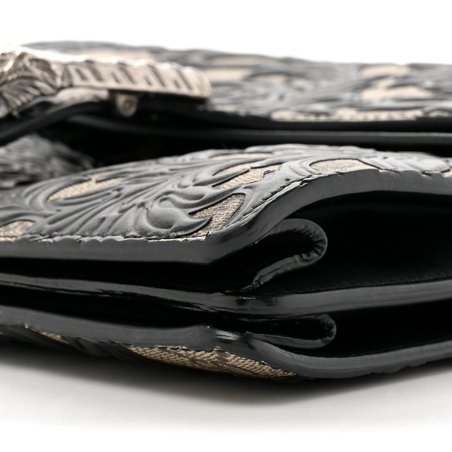 GG Supreme Monogram Arabesque Medium Dionysus Shoulder Bag Black