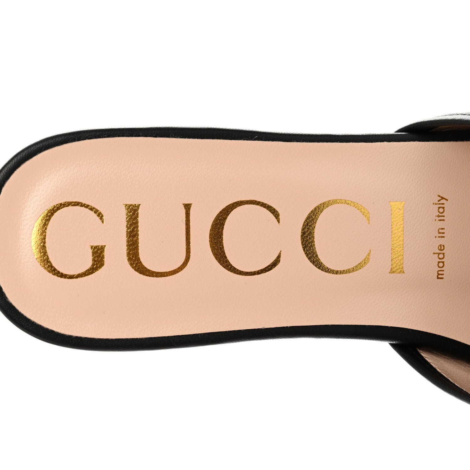 Gucci Nappa Horsebit Flat Slide Sandals 39 Black 7 of 10