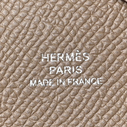 Hermes Epsom Calvi Duo Card Case Etoupe 6 of 6