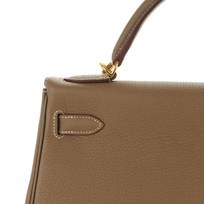 Hermes Togo Kelly Retourne 32 Etoupe 5 of 22
