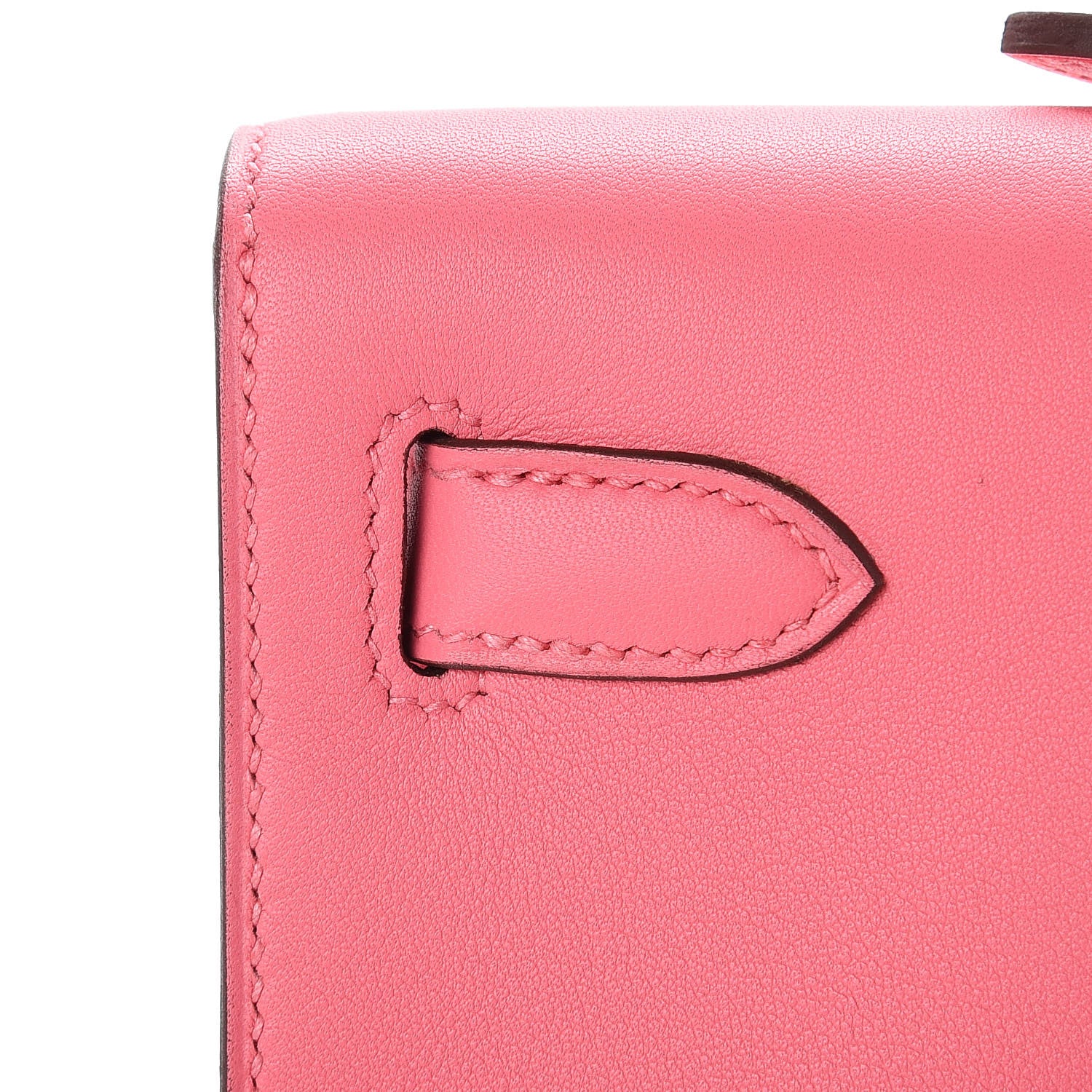Hermes Swift Kelly Cut Clutch Pochette Rose Azalee 11 of 27
