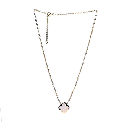 Van Cleef & Arpels 18K Yellow Gold Mother of Pearl Pure Alhambra Pendant Necklace 3 of 5
