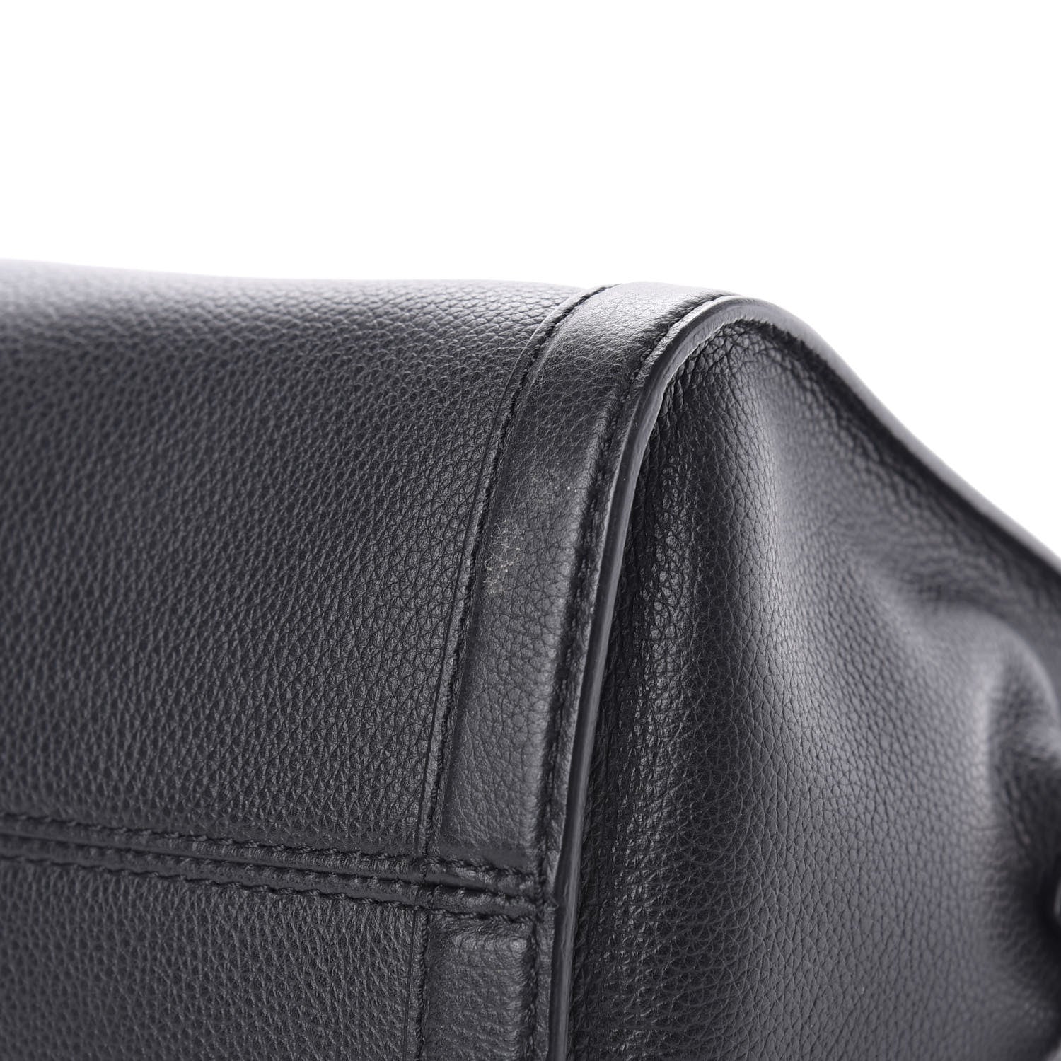 Alexander McQueen Pebbled Calfskin Small Skull Padlock Zip Around Tote Black 15 of 16