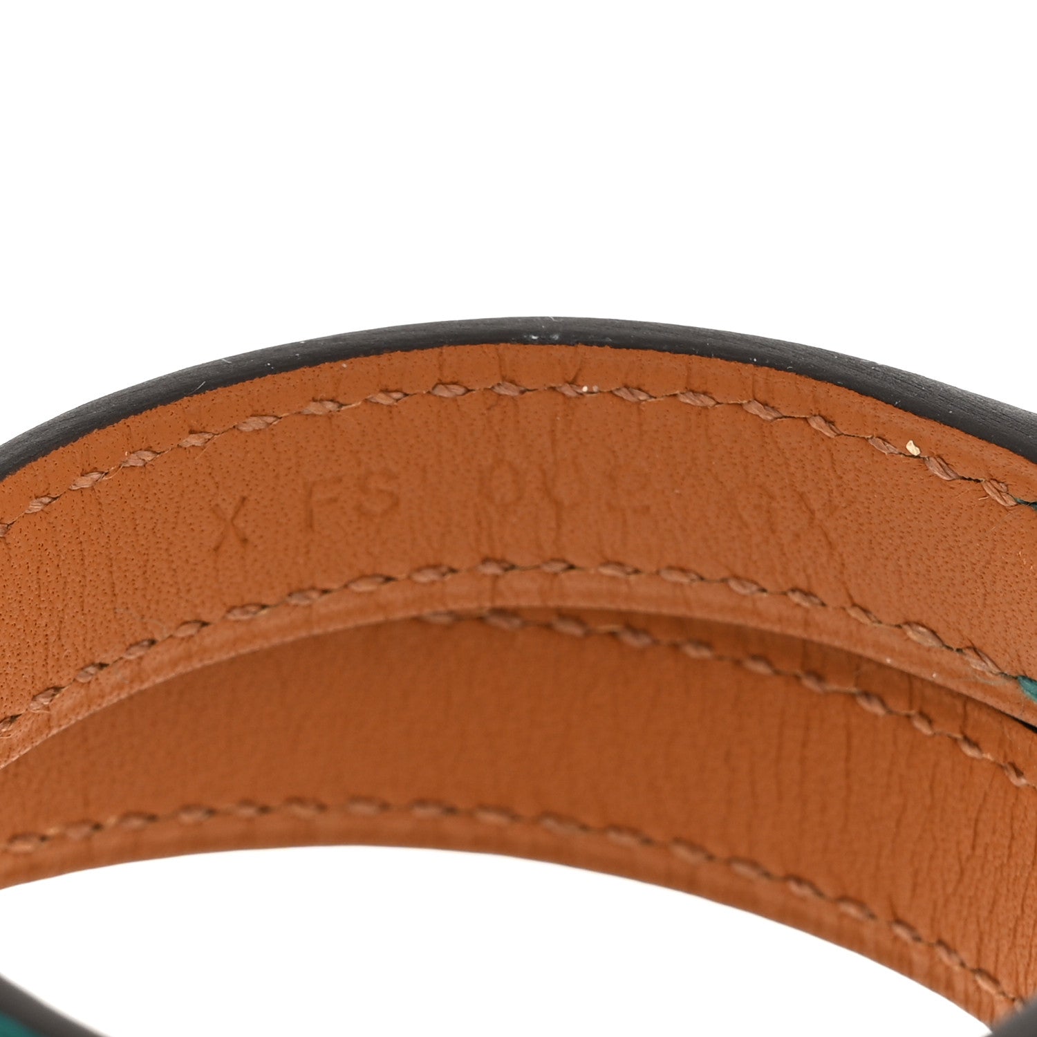 Hermes Epsom Rivale Double Tour Bracelet XS Bleu Paon 5 of 5