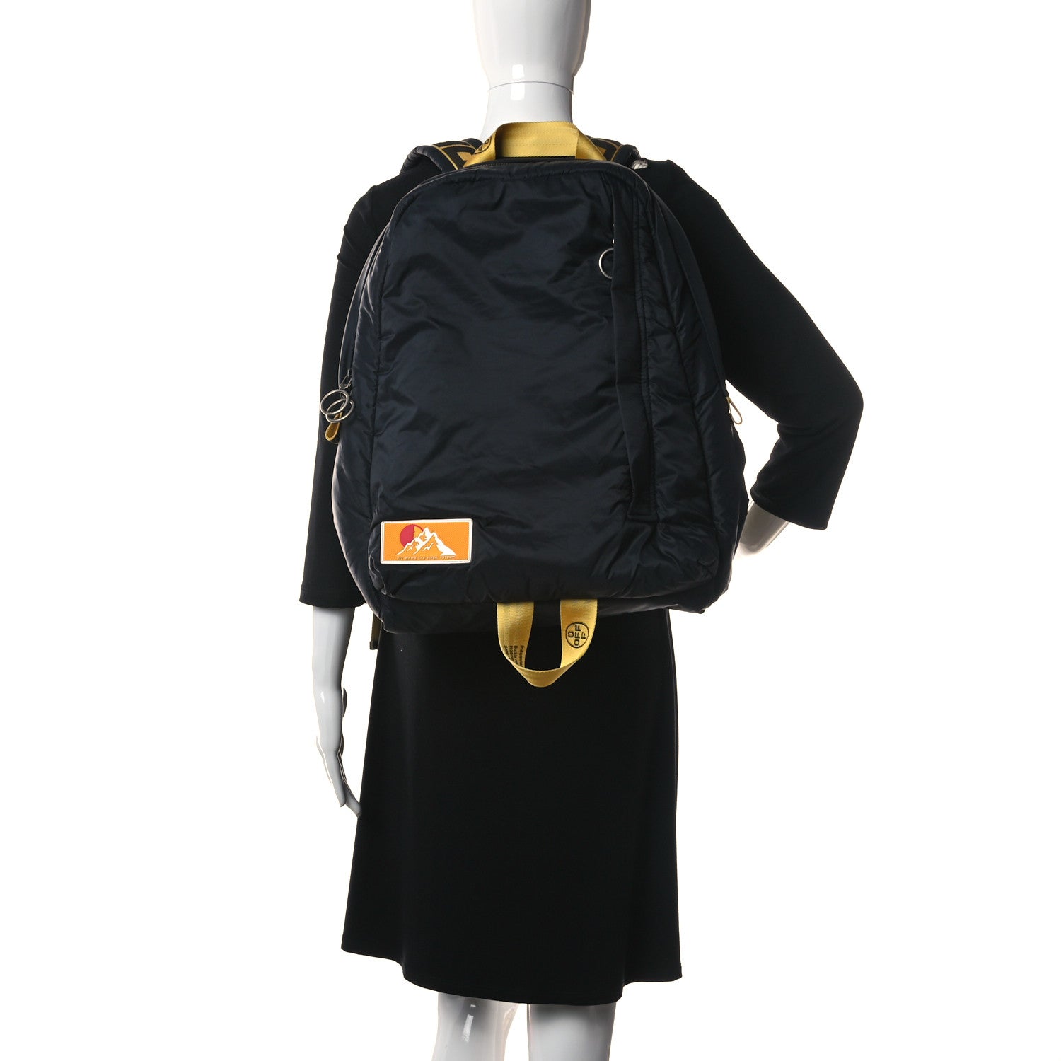 Off-White Nylon Industrial Puffy Backpack Black 2 of 14