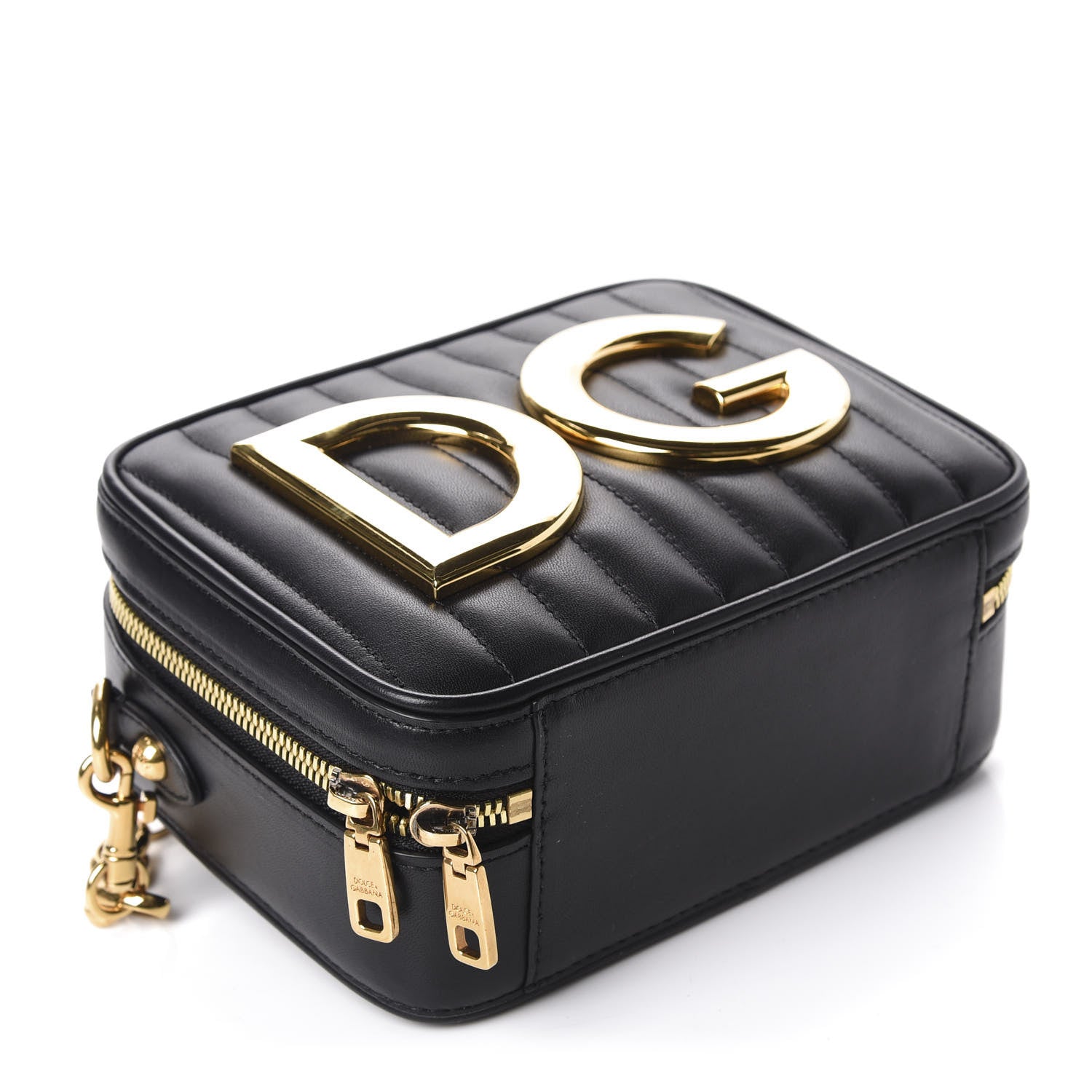 Dolce & Gabbana Nappa Quilted DG Top Handle Bag Black 3 of 8