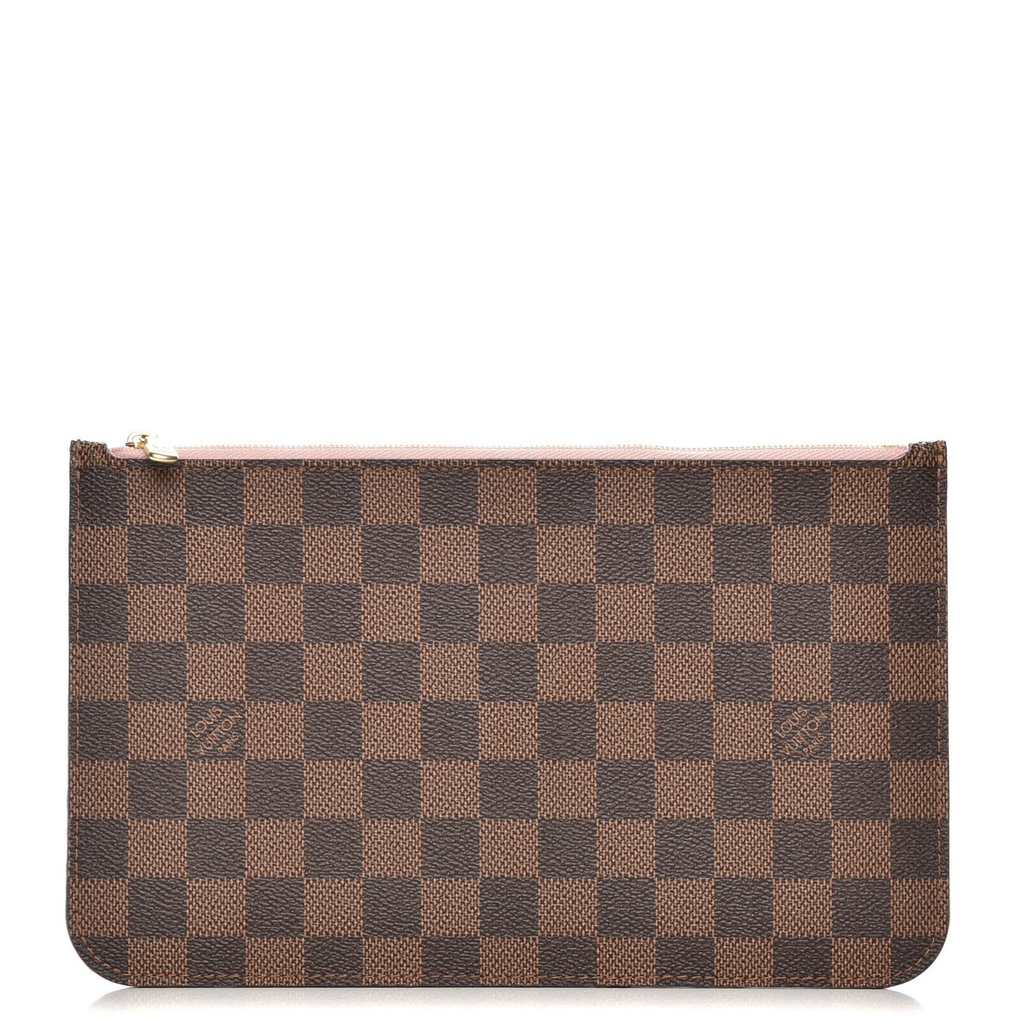 Damier Ebene Neverfull MM GM Pochette Rose Ballerine
