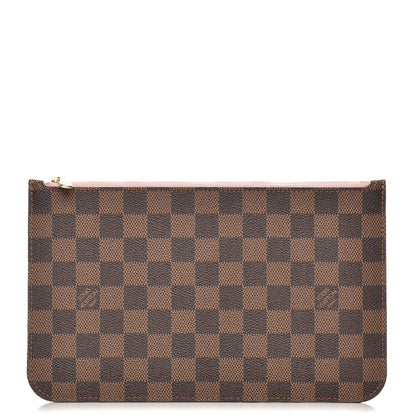 Louis Vuitton Damier Ebene Neverfull MM GM Pochette Rose Ballerine 1 of 6
