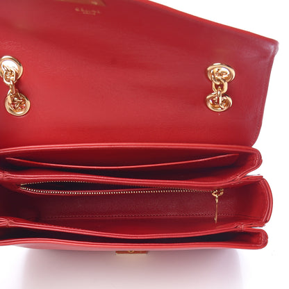 Celine Shiny Calfskin Medium C Bag Red 5 of 10