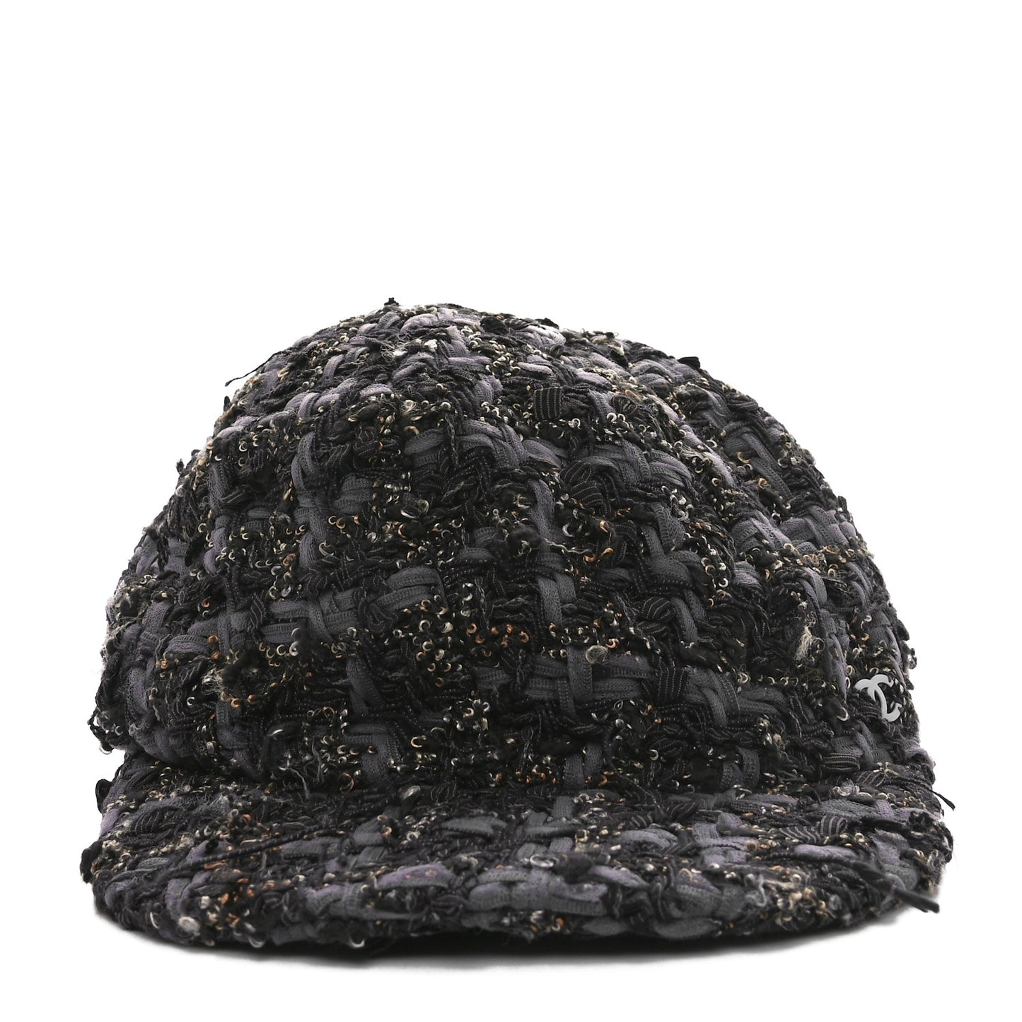 Cotton Tweed CC Beret M Black Multicolor