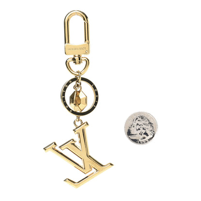 Louis Vuitton LV Facettes Bag Charm Key Holder Gold 2 of 4