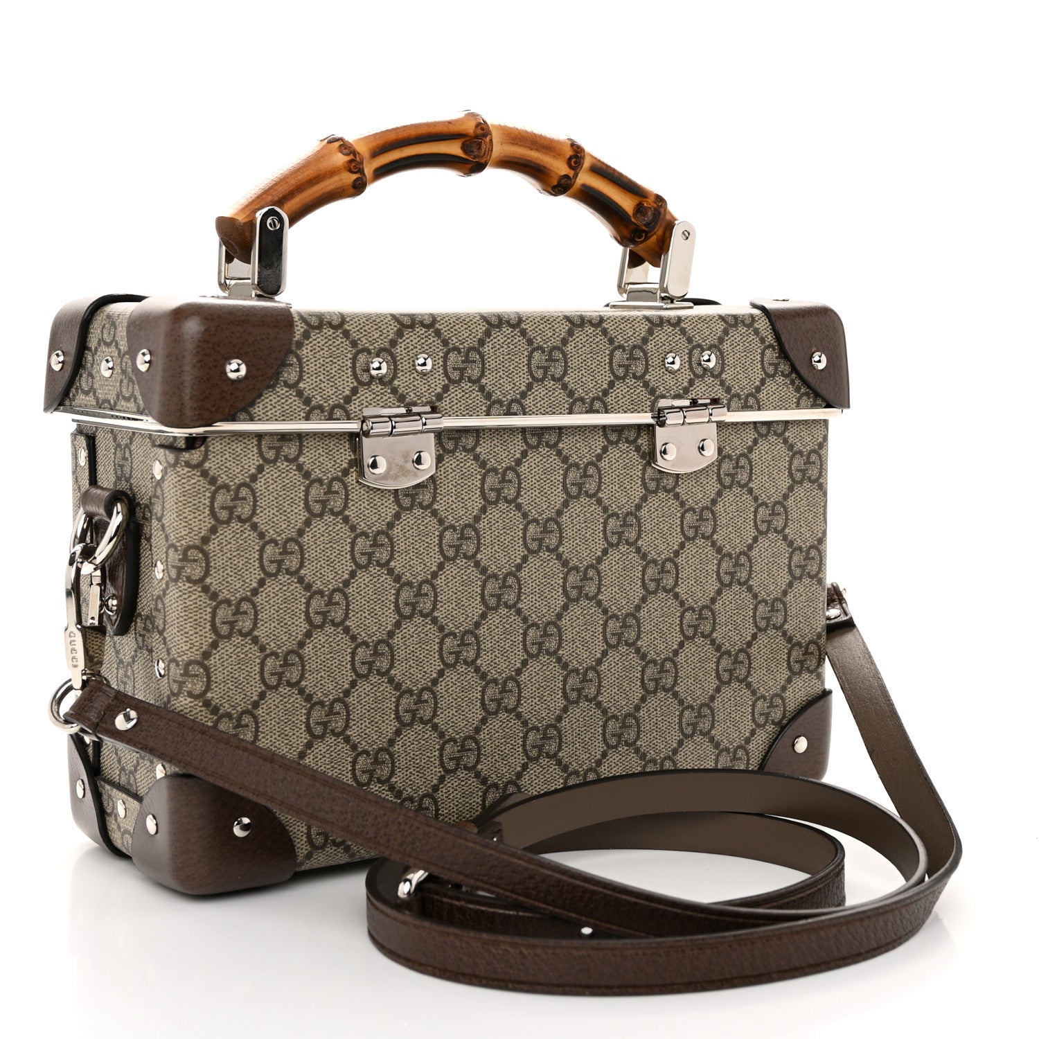 Gucci GG Supreme Monogram Globe-Trotter Beauty Case Brown 4 of 11