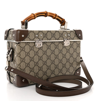 Gucci GG Supreme Monogram Globe-Trotter Beauty Case Brown 4 of 11