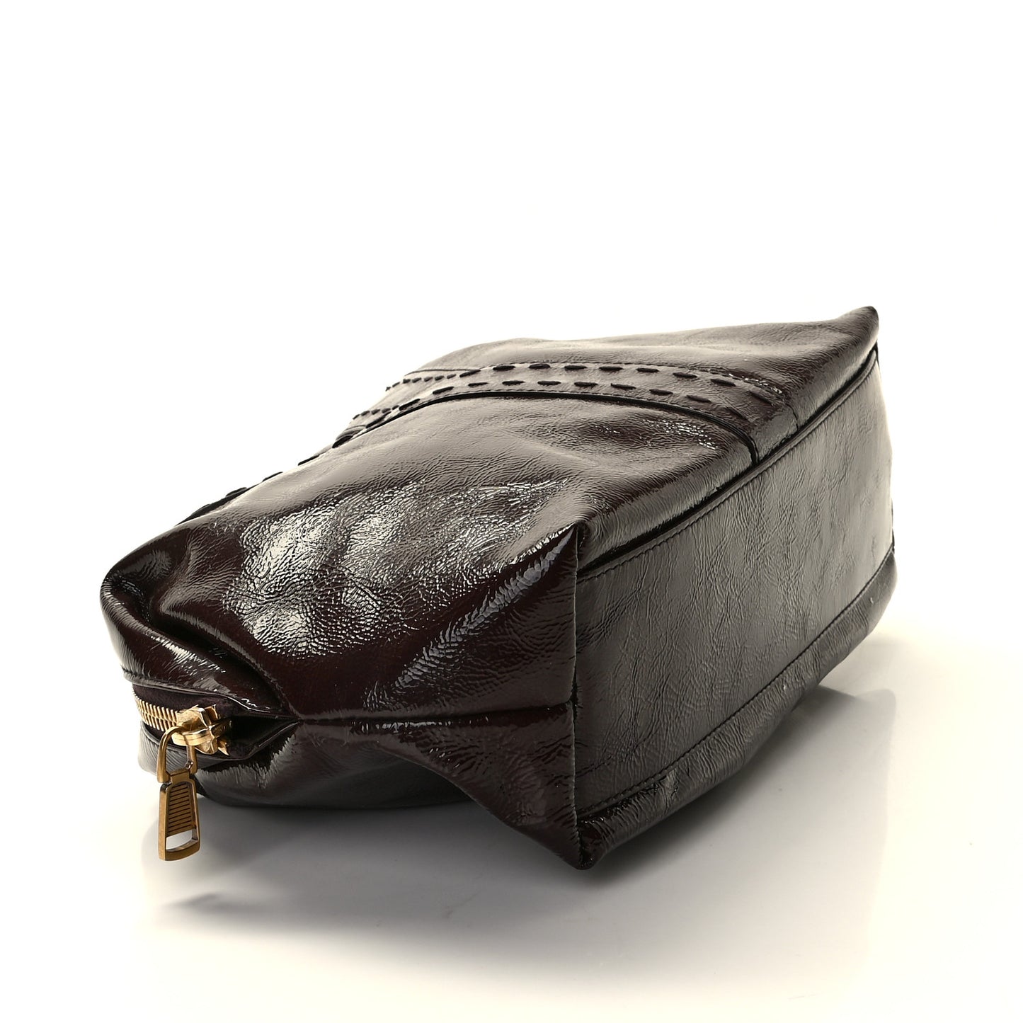 Patent Muse Cosmetic Case Burgundy