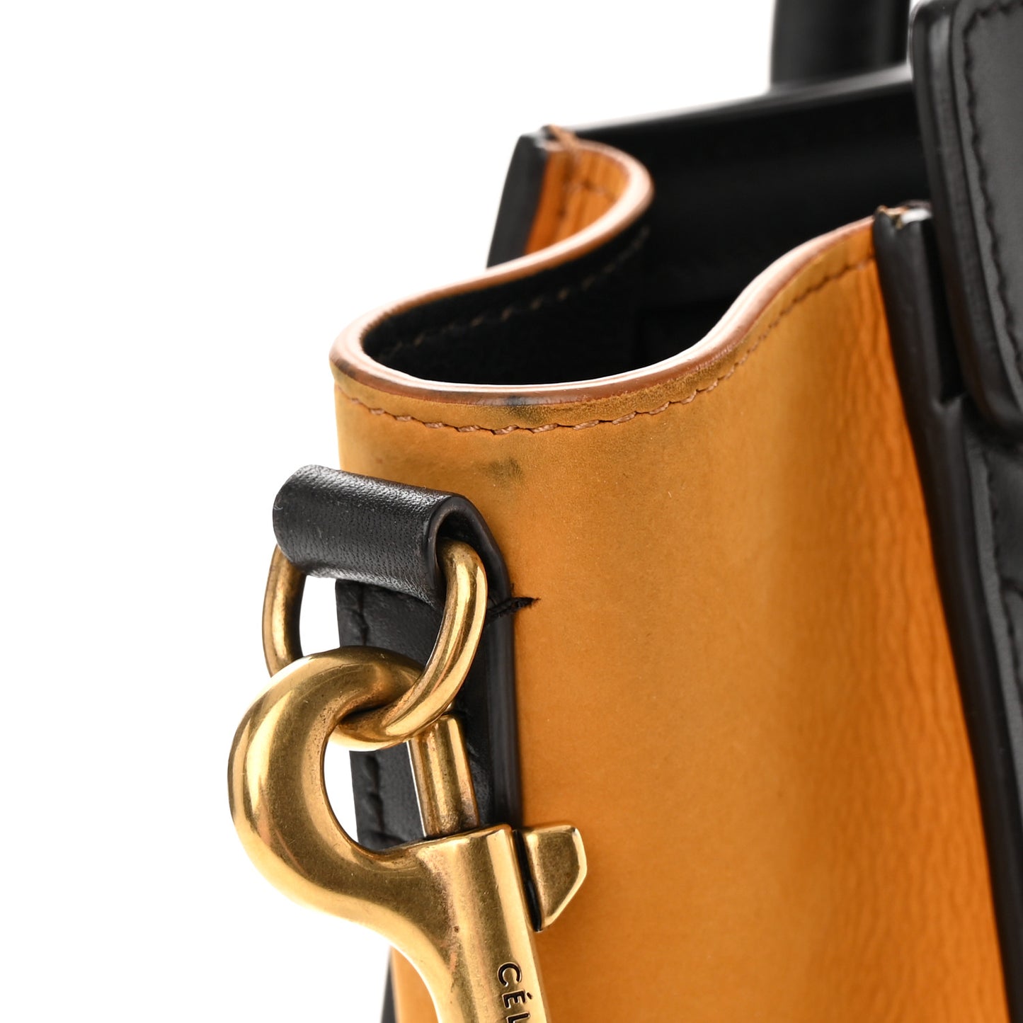 Baby Grained Calfskin Nubuck Nano Tri-Color Luggage Desert