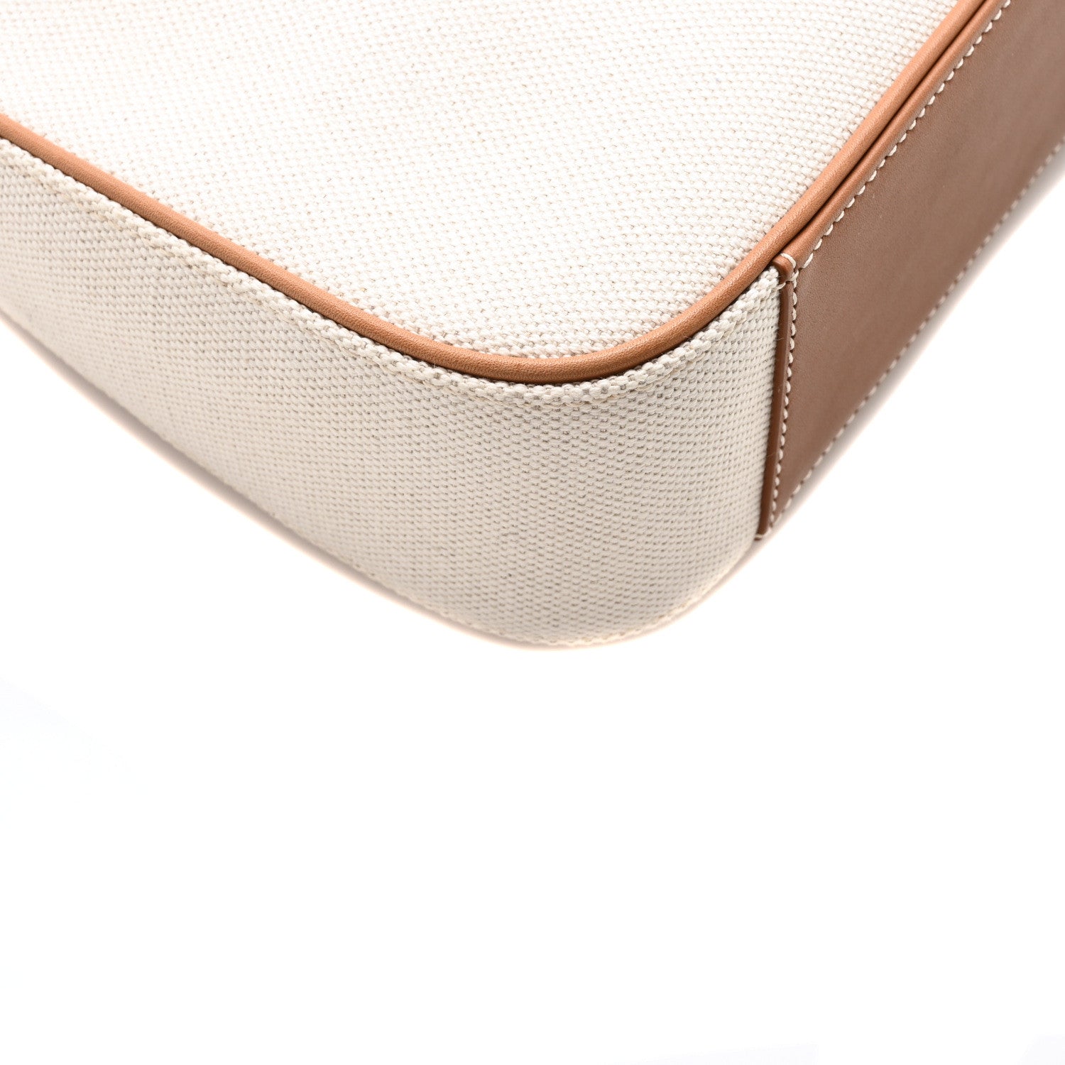 Saint Laurent Smooth Calfskin Canvas Le 5 A 7 Hobo Natural Beige Brick 9 of 10