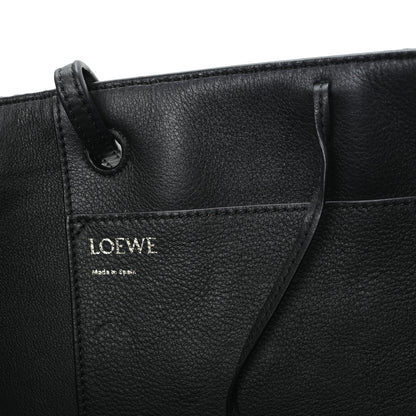 Loewe Jacquard Anagram Calfskin East West Tote Beige Black 6 of 11
