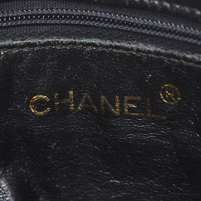 Chanel Lizard Quilted Small Tassel Camera Case Black 5 of 9