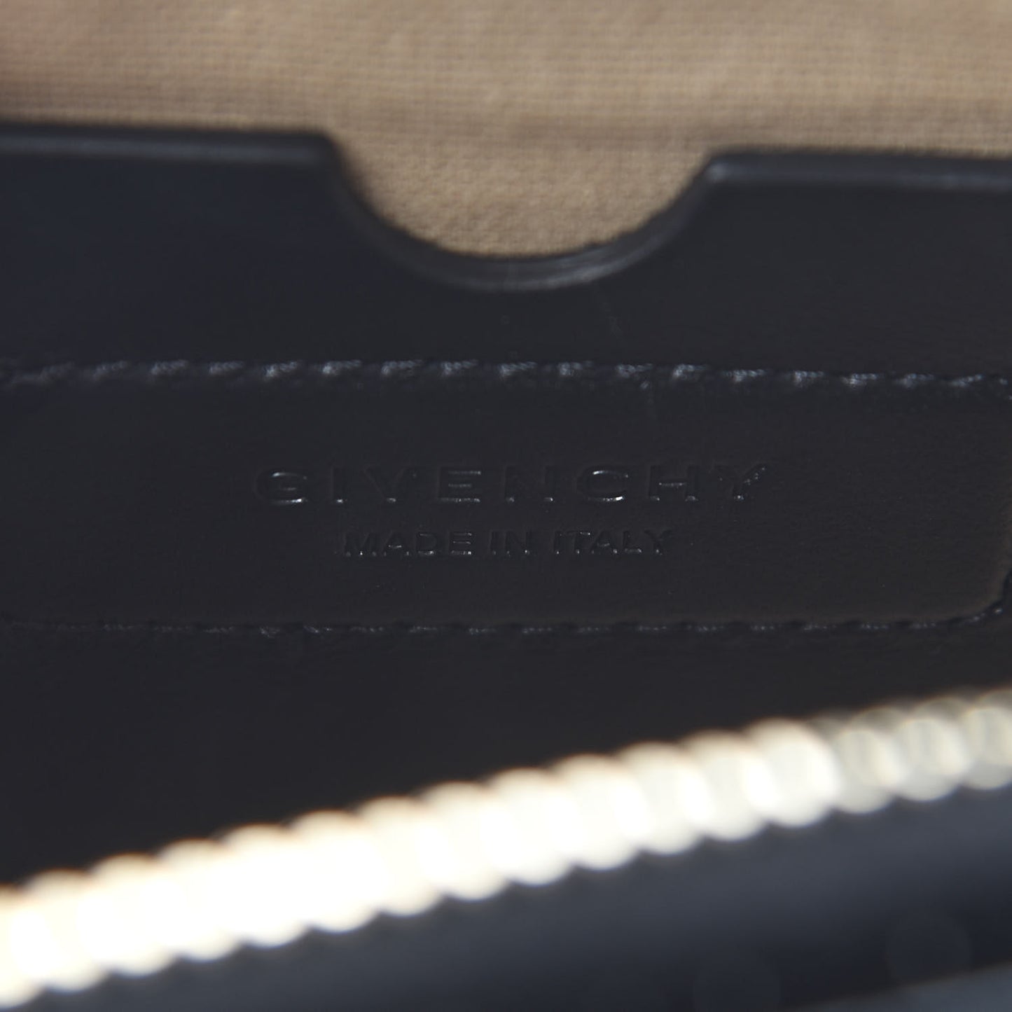 Calfskin Crocodile Embossed Nano Antigona Black