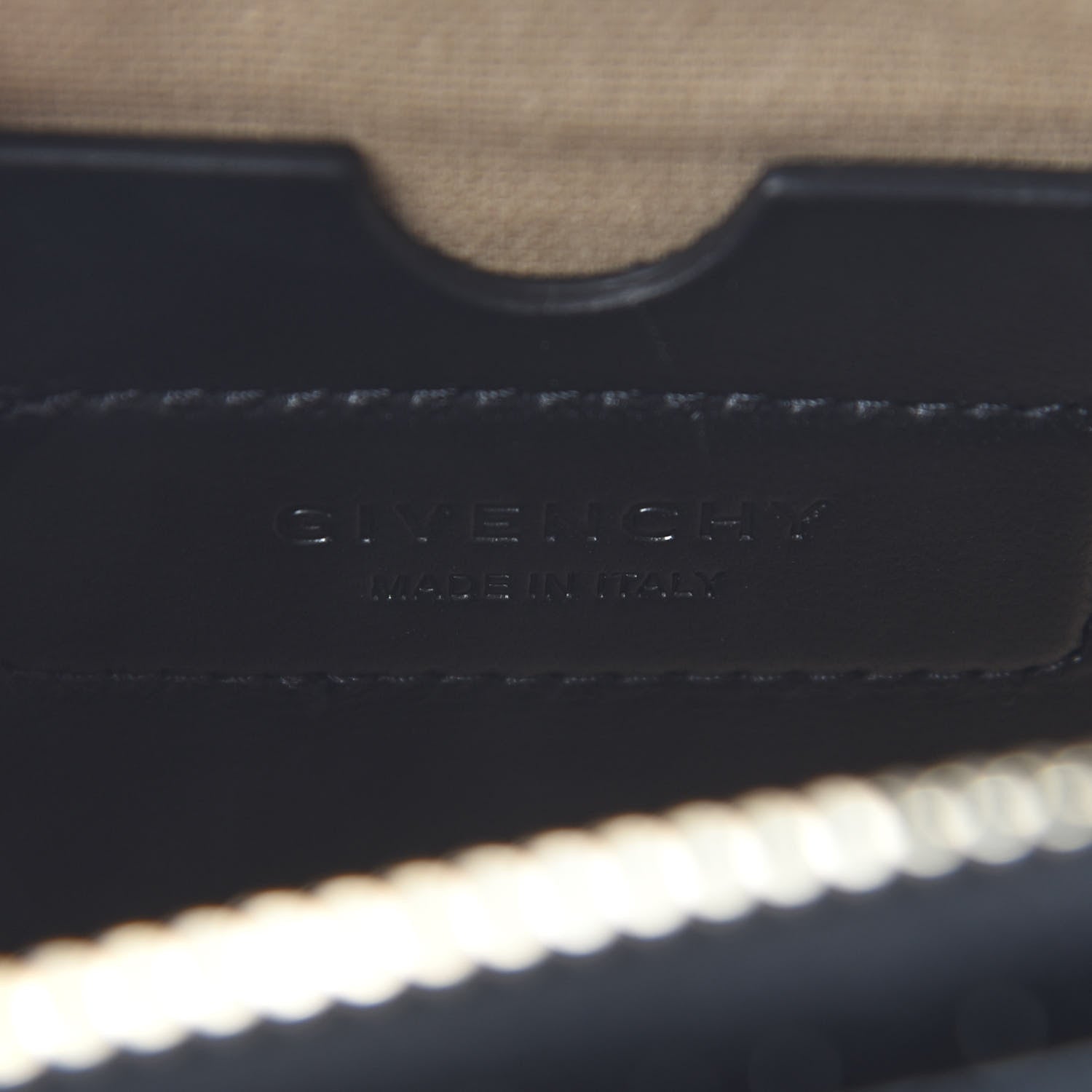 Givenchy Calfskin Crocodile Embossed Nano Antigona Black 5 of 7