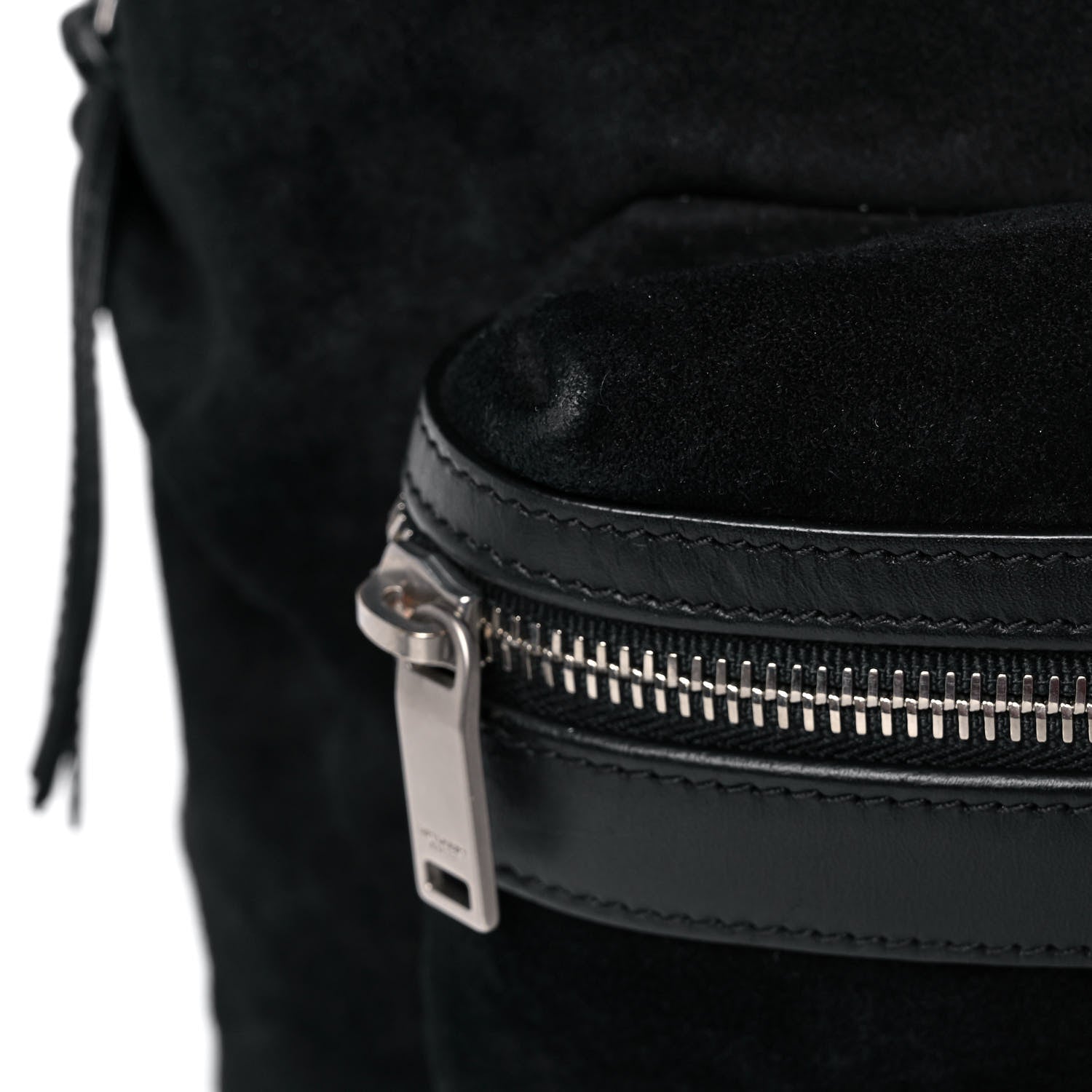 Saint Laurent Suede City Backpack Black 15 of 19