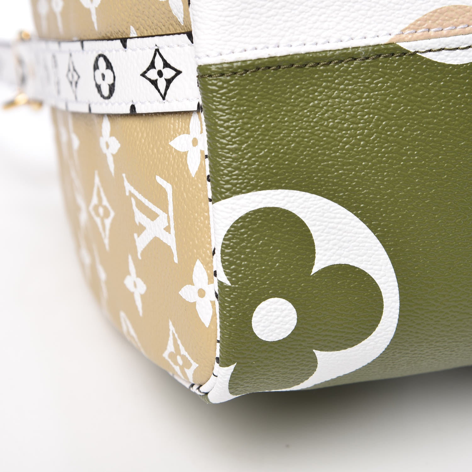 Louis Vuitton Monogram Giant Speedy Bandouliere 30 Kaki Beige 10 of 12