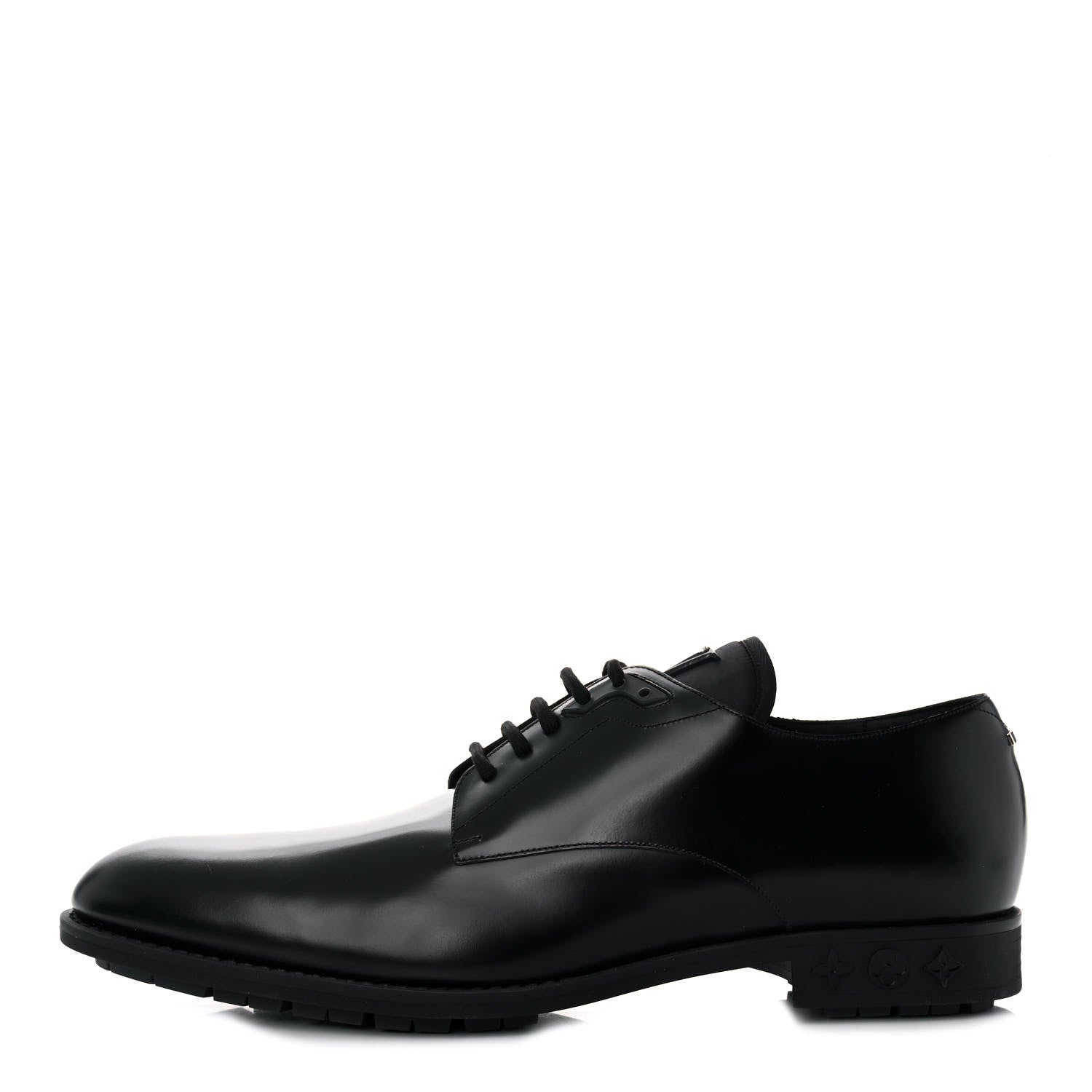 Louis Vuitton Calfskin Mens Formal Derby Shoes 10.5 Black 1 of 9