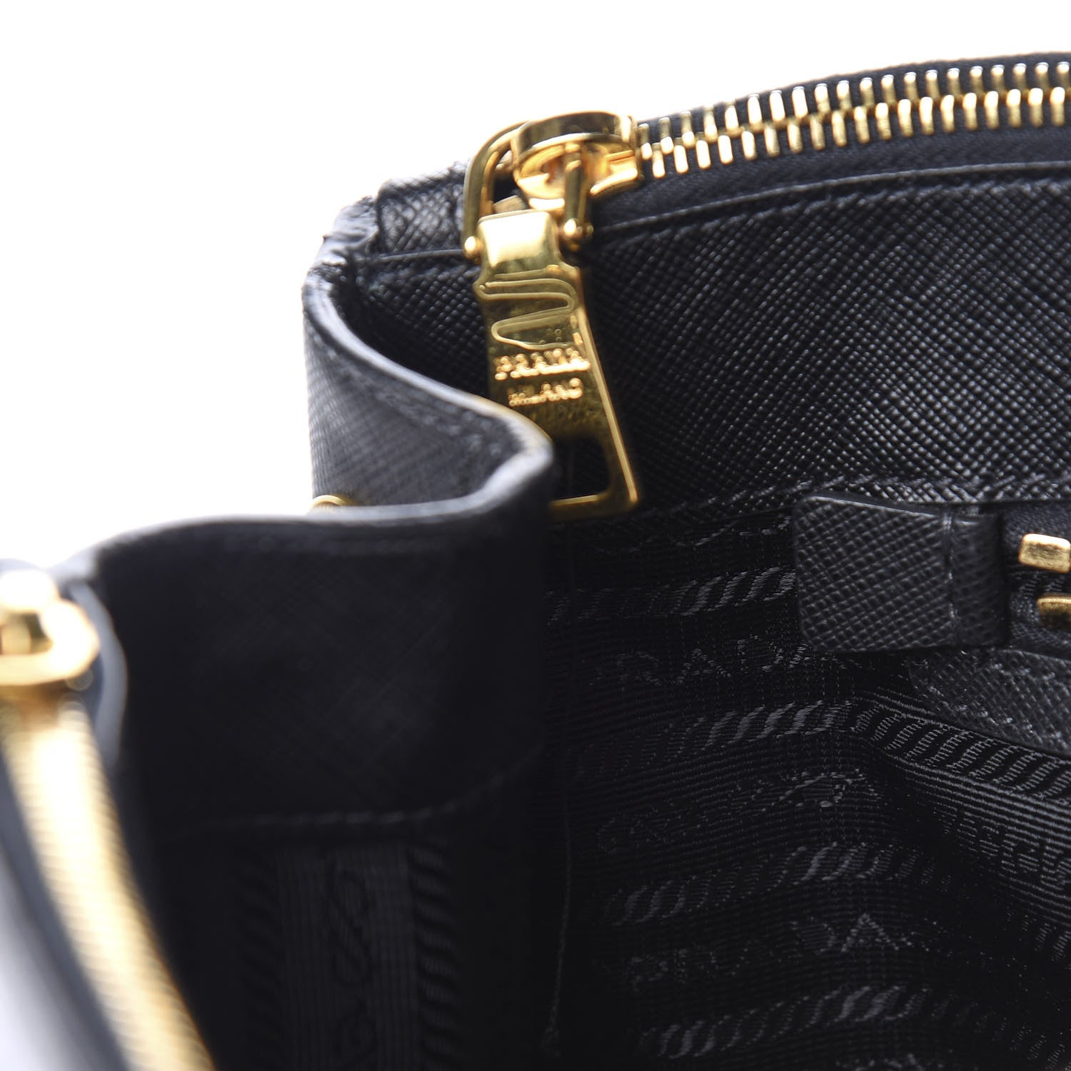 Prada Saffiano Large Galleria Double Zip Tote Black 10 of 11