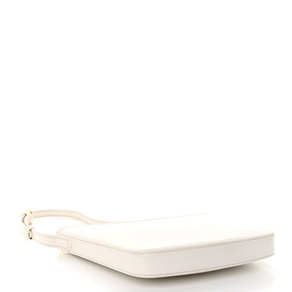 Celine Shiny Calfskin Medium Croque Bag Artic White 4 of 9