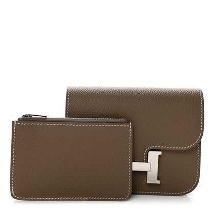 Hermes Epsom Constance Slim Wallet Etoupe 1 of 8