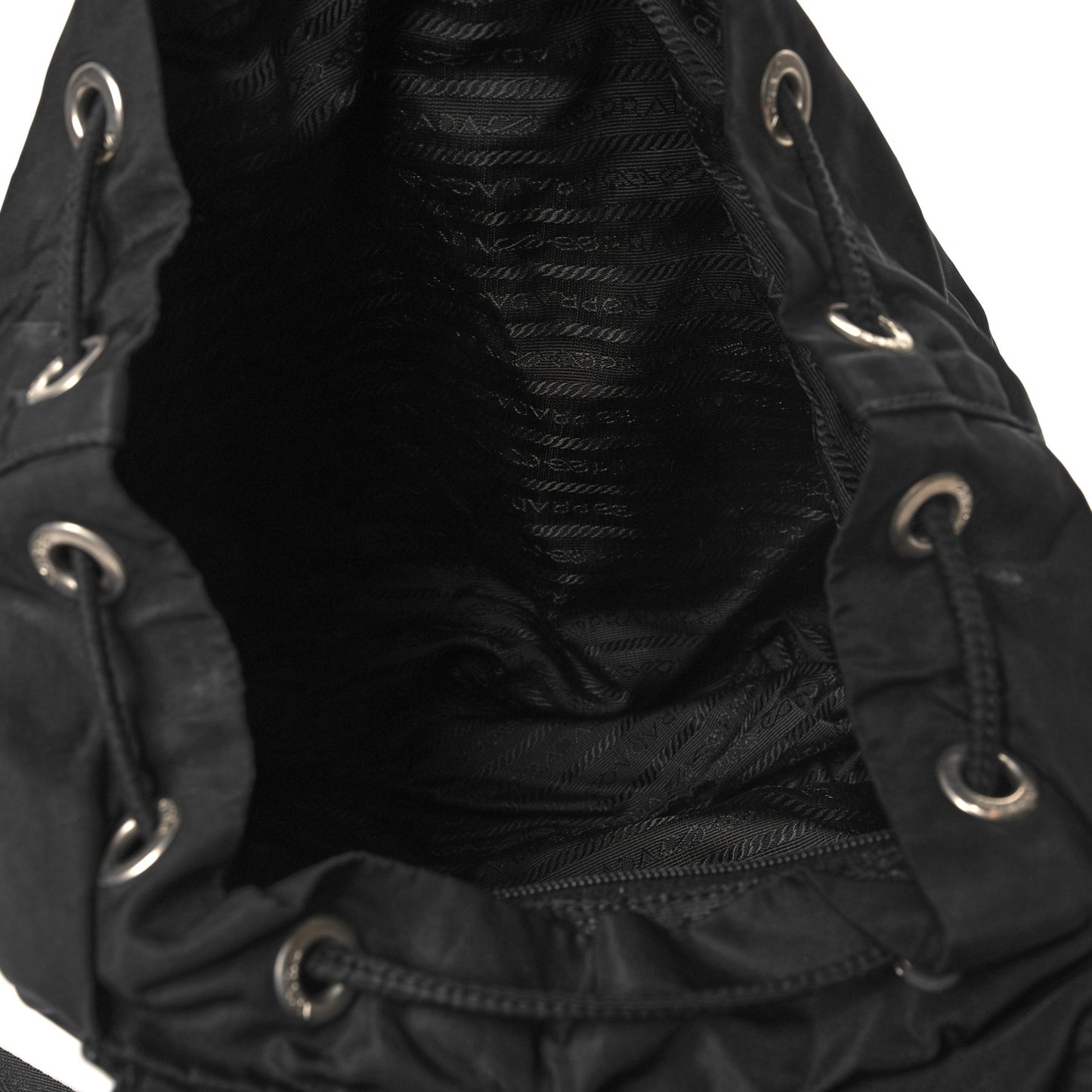 Tessuto Nylon Saffiano Vela Backpack Black
