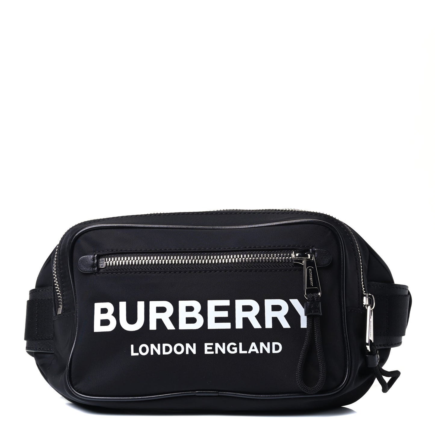Econyl Logo Print Bum Bag Black