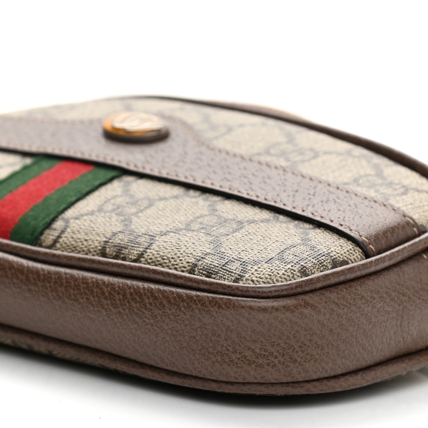 Gucci GG Supreme Monogram Web Mini Ophidia GG Bag Brown 9 of 11