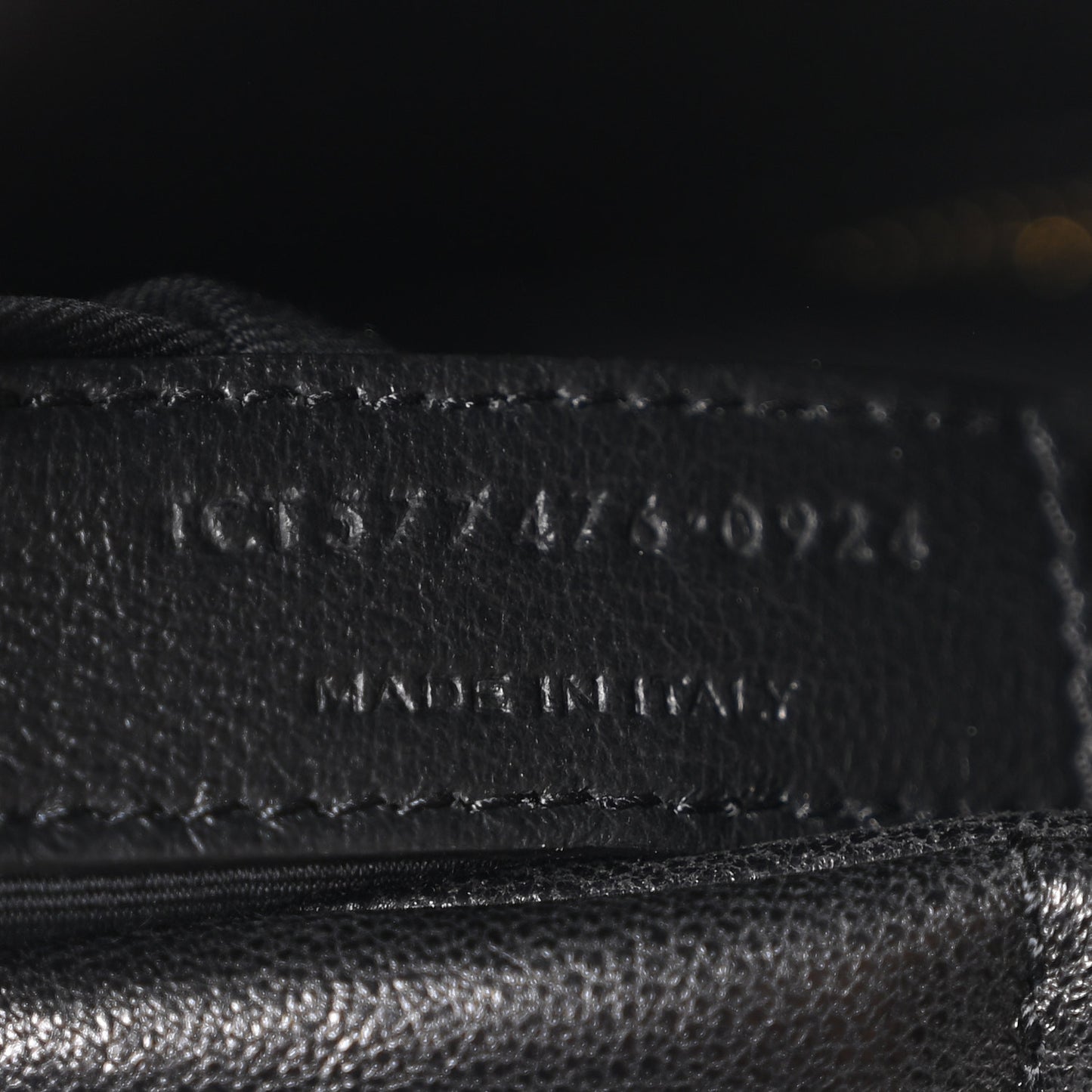 Lambskin Quilted Small Loulou Puffer Monogram Chain Satchel Black