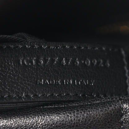 Saint Laurent Lambskin Quilted Small Loulou Puffer Monogram Chain Satchel Black 6 of 10
