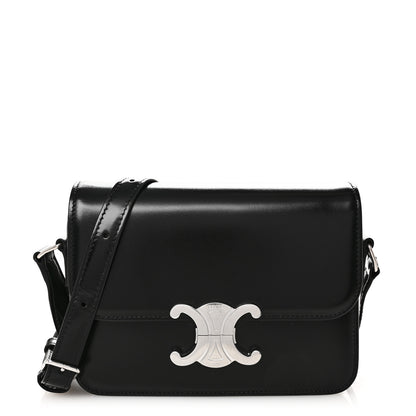 Celine Shiny Calfskin Teen Triomphe Black 1 of 10