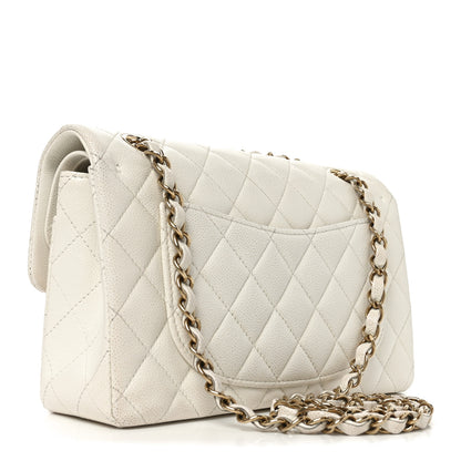 Chanel Caviar Quilted Small Double Flap White 3 of 10