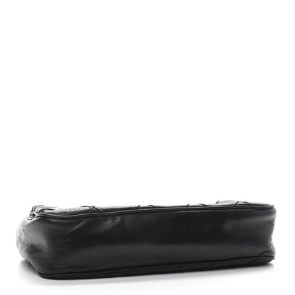 Chanel Lambskin Diamond Stitched CC Flap Shoulder Bag Black 11 of 26
